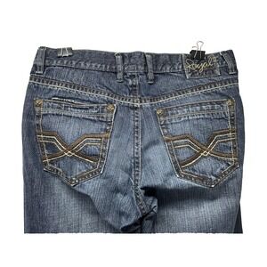 Royal Premium Denim‎ Jeans Men's Size 34X34 Blue Front Distressed Hip